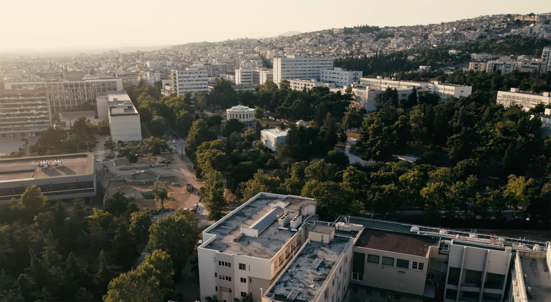 Aristotle University campus in central Thessaloniki
