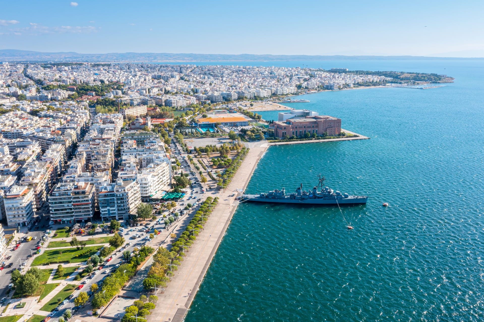 Aerial view of the city of Thessaloniki